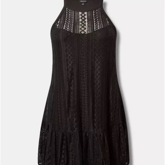 NWT Torrid Mini‎ Geo Lace Cami Trapeze Dress - Picture 5 of 10